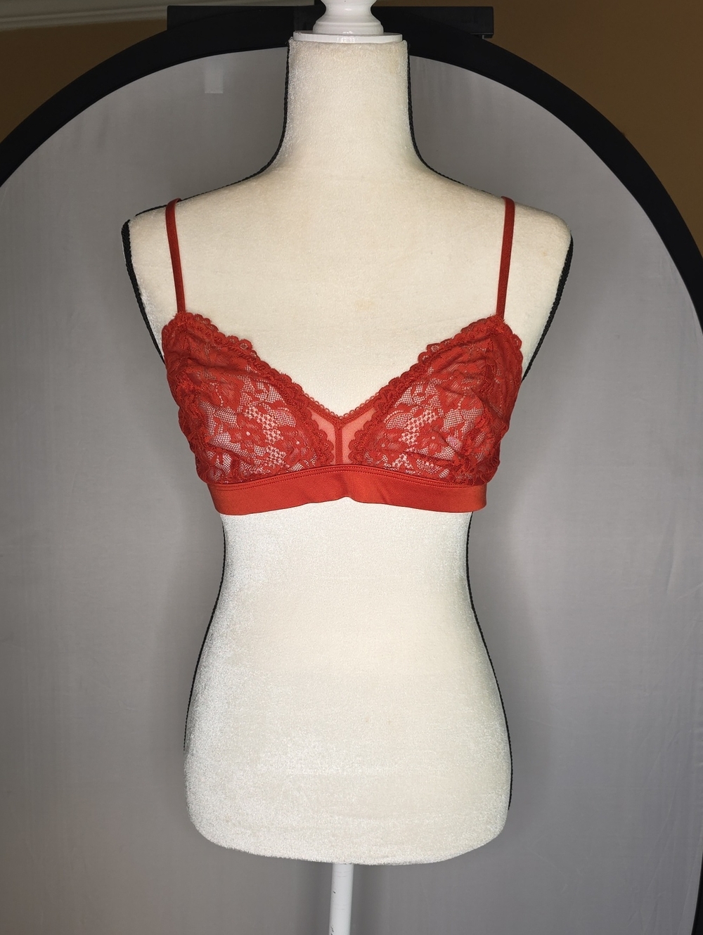 Savage X Fenty Rust Bralette Size Large Sexy Lingerie